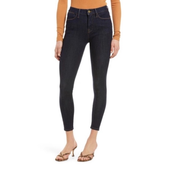 Frame Le High Skinny Jeans Size 26 Stretch Basic Minimalist Preppy Capsule - Picture 12 of 12